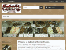 Tablet Screenshot of gabrielesgermansweets.com